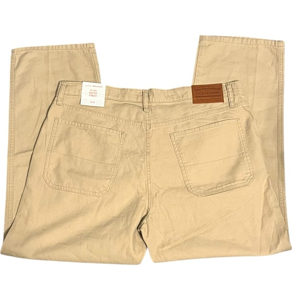 Lucky Brand Beige 90s Loose High Rise Straight Leg Pants Womens Size 14 - Picture 3 of 9